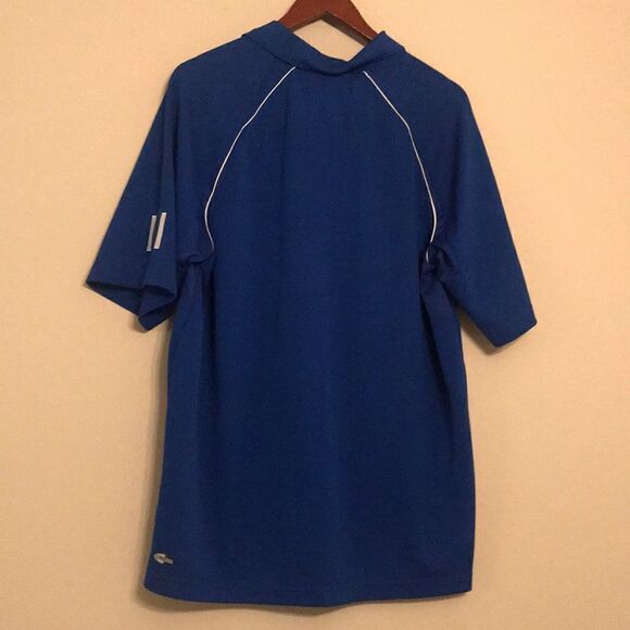 Adidas Blue Athletic Polo - Size Large - Picture 8 of 10